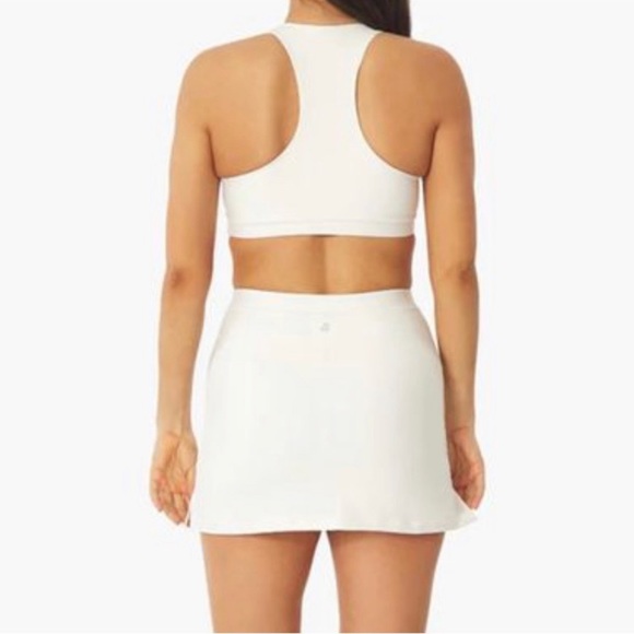 (A54) WE WORE WHAT Racerback Bra ONLY in Brushed Poly Ivory, Size Large, NWT - Picture 3 of 13